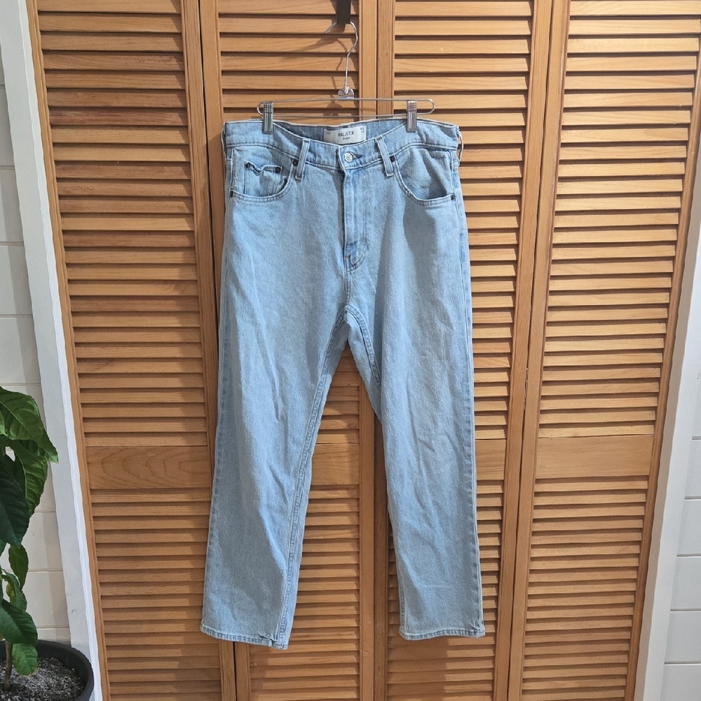 Hollister Light Blue Straight Jeans